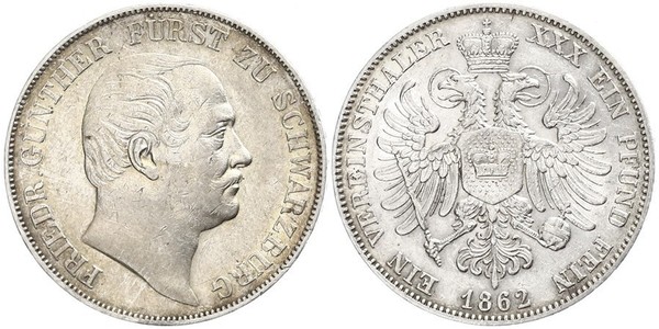 1 Thaler 联邦州 (德国) 銀 