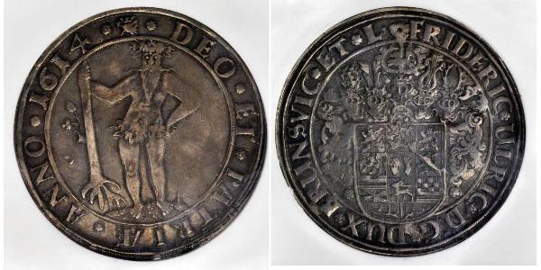 1 Thaler 联邦州 (德国) 銀 Frederick Ulrich, Duke of Brunswick-Wolfenbüttel (1591 - 1634)