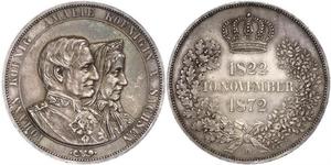 1 Thaler 萨克森王国 (1806 - 1918) 銀 约翰一世 (萨克森)