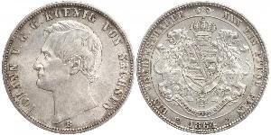 1 Thaler 萨克森王国 (1806 - 1918) 銀 约翰一世 (萨克森)