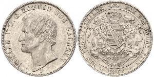 1 Thaler 萨克森王国 (1806 - 1918) 銀 约翰一世 (萨克森)