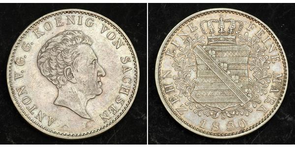 1 Thaler 萨克森王国 (1806 - 1918) 銀 
