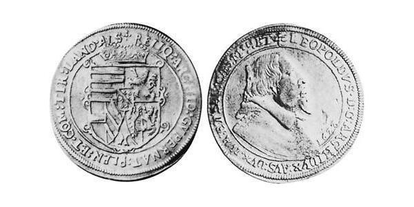 1 Thaler 阿尔萨斯 銀 Leopold V, Archduke of Austria (1586 – 1632)