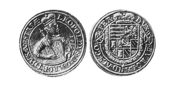 1 Thaler 阿尔萨斯 銀 Leopold V, Archduke of Austria (1586 – 1632)