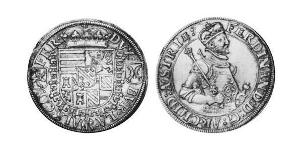 1 Thaler 阿尔萨斯 銀 斐迪南二世 (上奧地利)  (1529 – 1595)