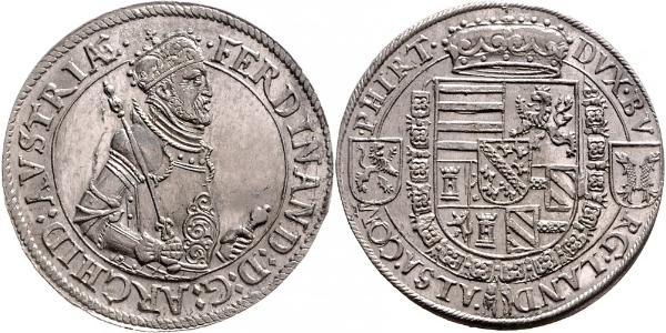 1 Thaler 阿尔萨斯 銀 斐迪南二世 (上奧地利)  (1529 – 1595)
