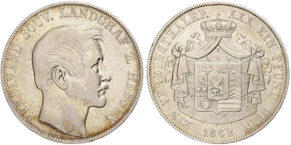 1 Thaler 黑森-达姆施塔特 (1806 - 1918) 銀 斐迪南 (黑森-洪堡)