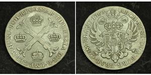 1 Thaler / 1 Krone Austrian Netherlands (1713-1795) Argent Maria Theresa of Austria (1717 - 1780)