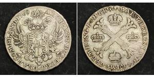 1 Thaler / 1 Krone Austrian Netherlands (1713-1795) Argent Maria Theresa of Austria (1717 - 1780)