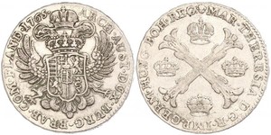 1 Thaler / 1 Krone Austrian Netherlands (1713-1795) Argent Maria Theresa of Austria (1717 - 1780)