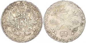 1 Thaler / 1 Krone Austrian Netherlands (1713-1795) Argent Maria Theresa of Austria (1717 - 1780)