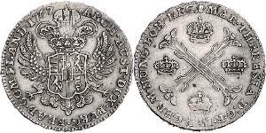 1 Thaler / 1 Krone Austrian Netherlands (1713-1795) Argent Maria Theresa of Austria (1717 - 1780)