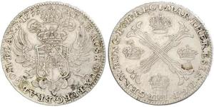 1 Thaler / 1 Krone Austrian Netherlands (1713-1795) Argent Maria Theresa of Austria (1717 - 1780)