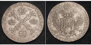 1 Thaler / 1 Krone Paesi Bassi austriaci (1713-1795) Argento Maria Theresa of Austria (1717 - 1780)