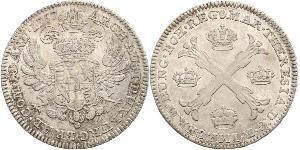 1 Thaler / 1 Krone Paesi Bassi austriaci (1713-1795) Argento Maria Theresa of Austria (1717 - 1780)