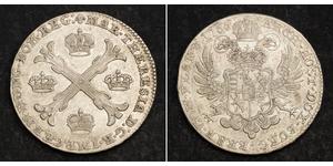 1 Thaler / 1 Krone Paesi Bassi austriaci (1713-1795) Argento Maria Theresa of Austria (1717 - 1780)