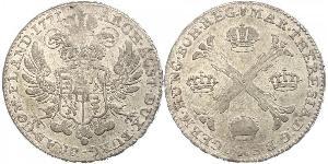 1 Thaler / 1 Krone Países Bajos Austríacos (1713-1795) Plata Maria Theresa of Austria (1717 - 1780)