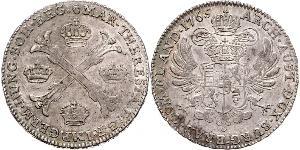 1 Thaler / 1 Krone Austrian Netherlands (1713-1795) Silver Maria Theresa of Austria (1717 - 1780)