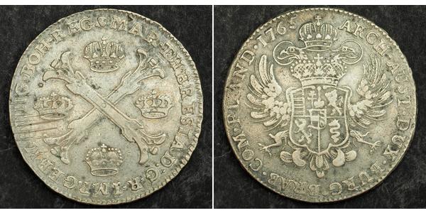 1 Thaler / 1 Krone Austrian Netherlands (1713-1795) Silver Maria Theresa of Austria (1717 - 1780)