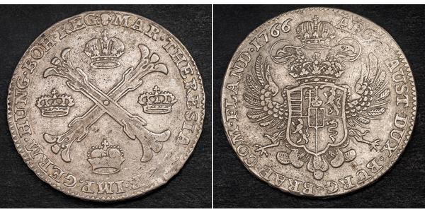 1 Thaler / 1 Krone Austrian Netherlands (1713-1795) Silver Maria Theresa of Austria (1717 - 1780)