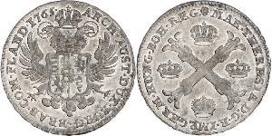 1 Thaler / 1 Krone Austrian Netherlands (1713-1795) 銀 玛丽亚·特蕾西亚 (1717 - 1780)