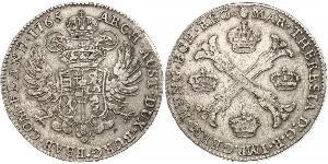 1 Thaler / 1 Krone Austrian Netherlands (1713-1795) 銀 玛丽亚·特蕾西亚 (1717 - 1780)