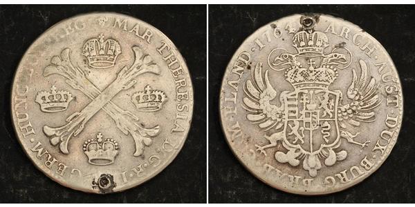1 Thaler / 1 Krone Austrian Netherlands (1713-1795) 銀 玛丽亚·特蕾西亚 (1717 - 1780)