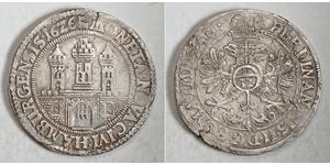 1 Thaler / 32 Shilling Hamburgo Plata Fernando II de Habsburgo(1578 -1637)