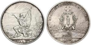 1 Thaler / 5 Franc Suisse Argent 