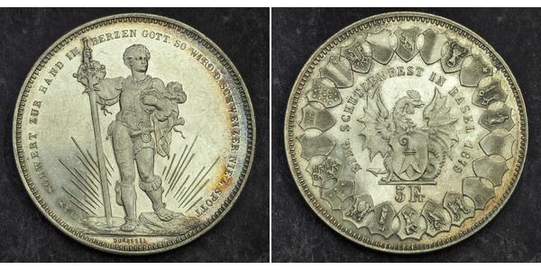 1 Thaler / 5 Franc Suisse Argent 