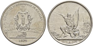 1 Thaler / 5 Franc Svizzera Argento 