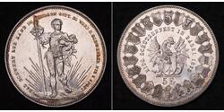 1 Thaler / 5 Franc Suiza Plata 