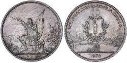 1 Thaler / 5 Franc Suiza Plata 