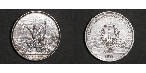 1 Thaler / 5 Franc Schweiz Silber 