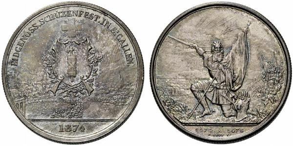 1 Thaler / 5 Franc Schweiz Silber 