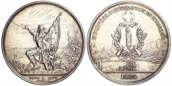 1 Thaler / 5 Franc Switzerland Silver 