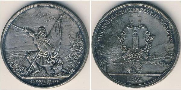 1 Thaler / 5 Franc Switzerland Silver 