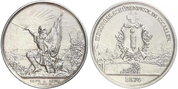 1 Thaler / 5 Franc Switzerland Silver 