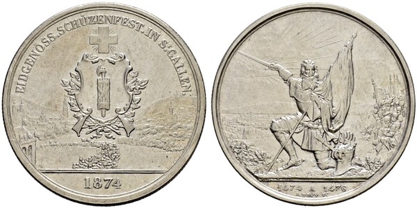 1 Thaler / 5 Franc 瑞士 銀 