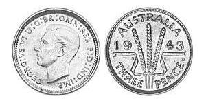 1 Threepence Australie (1939 - ) Argent George VI (1895-1952)