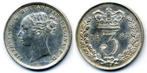 1 Threepence Royaume-Uni de Grande-Bretagne et d