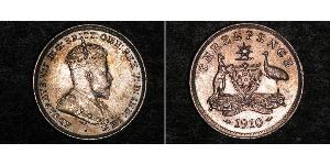 1 Threepence Australia (1788 - 1939) Argento Edoardo VII (1841-1910)