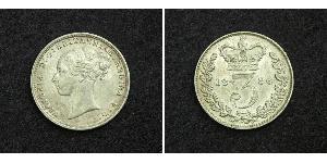 1 Threepence Regno Unito di Gran Bretagna e Irlanda (1801-1922) Argento Vittoria (1819 - 1901)