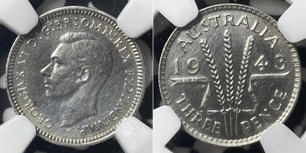 1 Threepence Австралия (1939 - ) Серебро Георг VI (1895-1952)