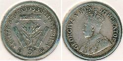 1 Threepence Южно-Африканская Республика Серебро Георг V (1865-1936)