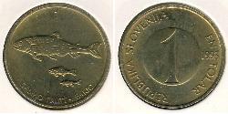 1 Tolar Slovénie Laiton 