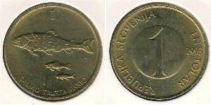 1 Tolar Slovenia 黃銅 