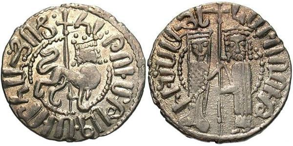 1 Tram Regno armeno di Cilicia (1080-1375) Argento Hethum I (?-1271)