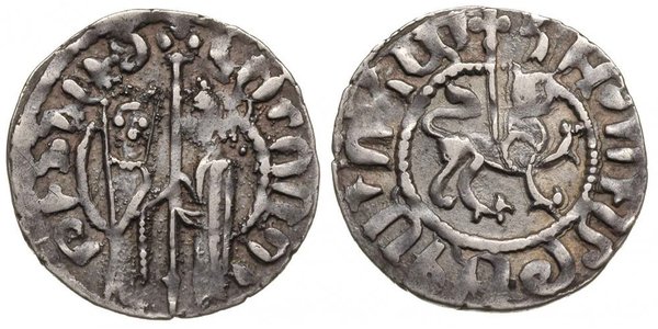 1 Tram Armenian Kingdom of Cilicia (1080-1375) Silver Hethum I (?-1271)