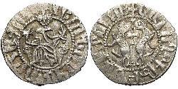 1 Tram Кілікійське армянське королівство (1080-1375) Срібло Levon I (1150-1219)